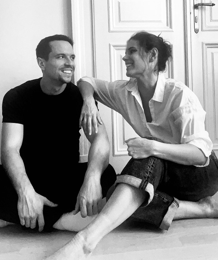 Image of the founders Reka Szijj abd Mike Vitez